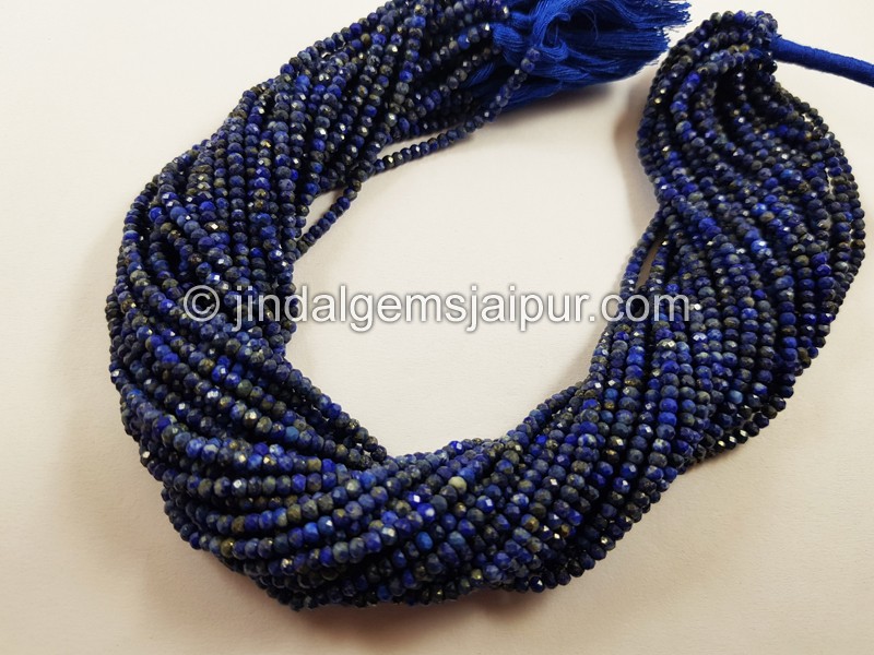 Lapis Micro Cut Round Beads